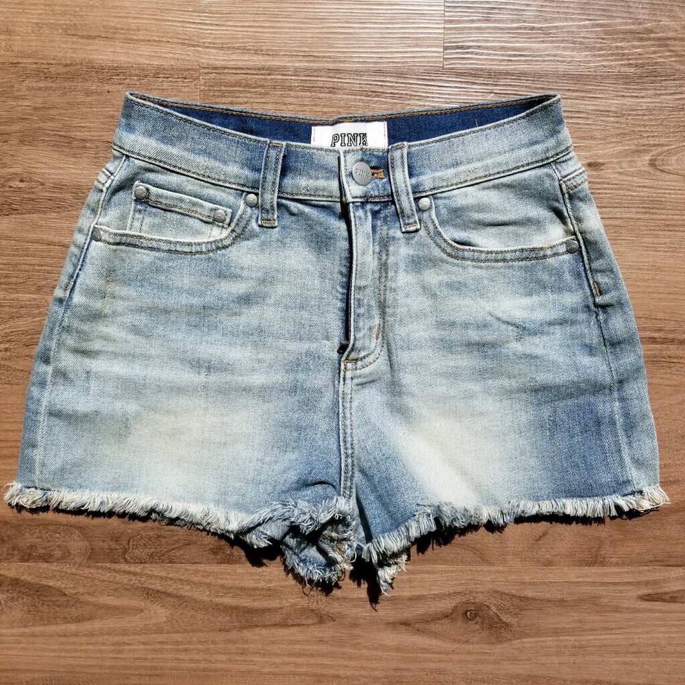 Pink Victoria’s Secret Jean Shorts - Size 2